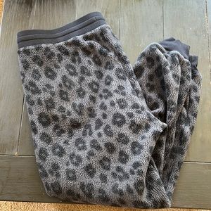 Leopard print sweatpants
